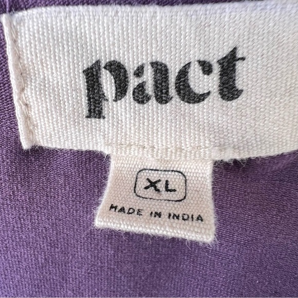 Pact Organic Cotton Revive Deep V Jumpsuit Currant Purple SIZE XL EUC - Picture 5 of 11